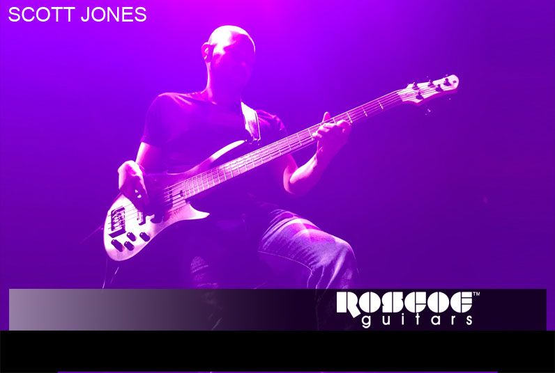 Roscoe guitars endorser Scott Jones