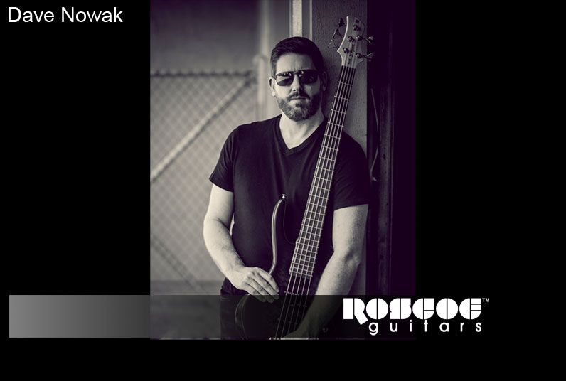 Roscoe guitars endorser Dave Nowak